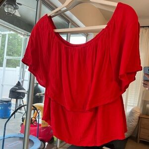 Holding Horses off the shoulder top - small